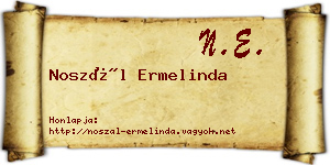 Noszál Ermelinda névjegykártya